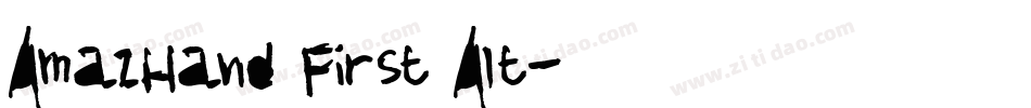 AmazHand First Alt字体转换